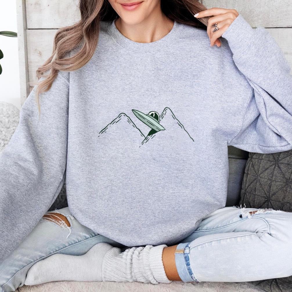 Ufo In Mountains Sweatshirt image 3