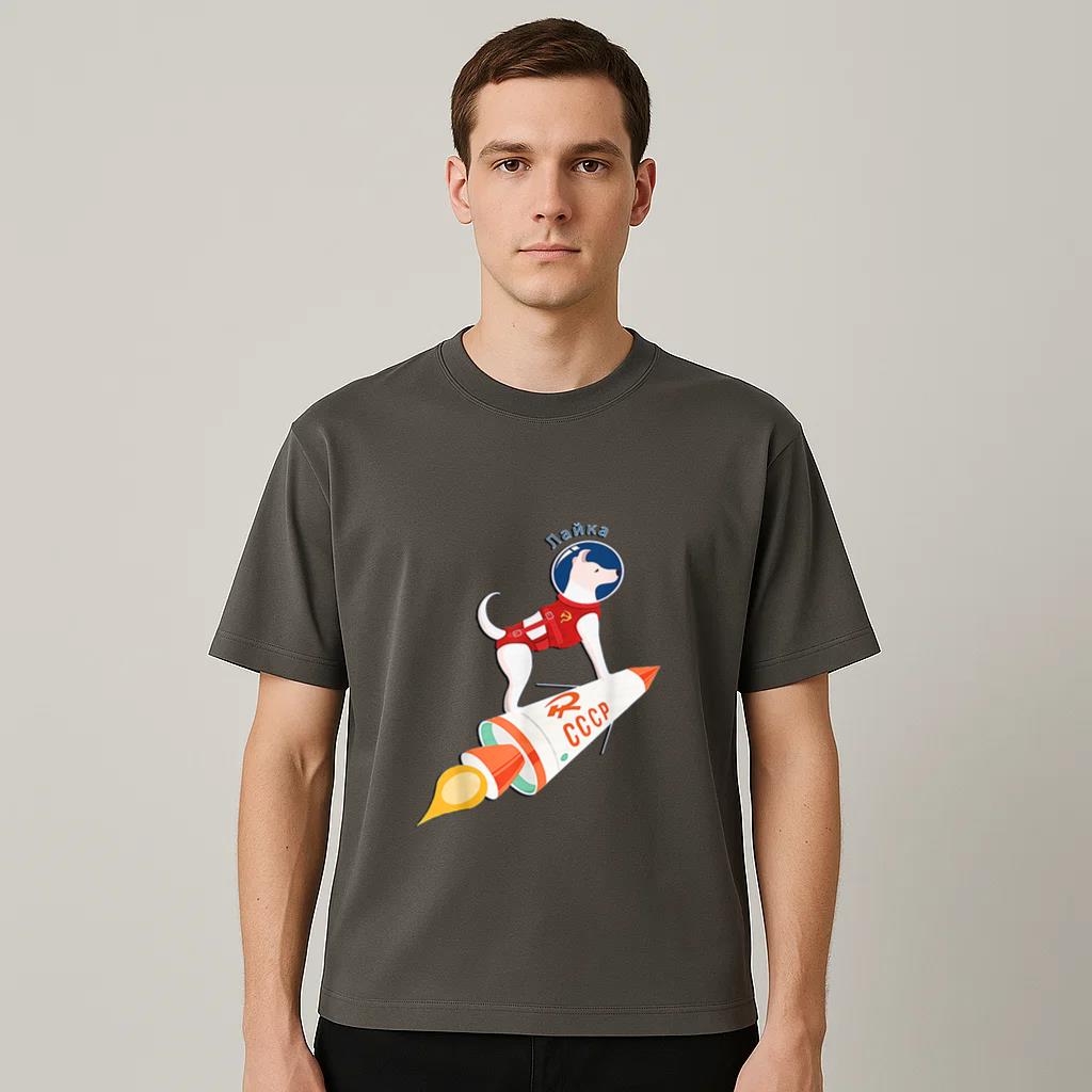 CCCP Original Laika Space Dog T-Shirt image 1