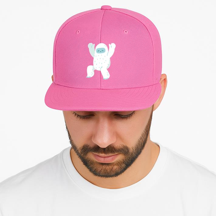 Cute Waving Yeti Cap image 3