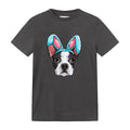 Boston Terrier Easter Bunny Ears Funny Boys Girls Kids Dog T-Shirt image 0