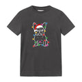 Christmas Lights Dog French Bulldog T-Shirt image 0