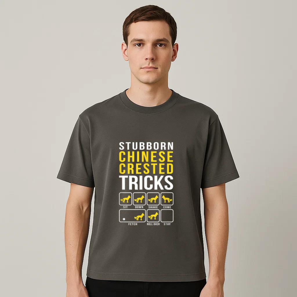 Chinese Crested Stubborn Dog Tricks T-Shirt image 1