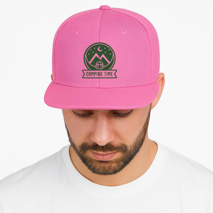 Camping Time Backpack Mountain Badge Cap image 3