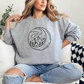 Whimsical Mountain And Cabin Illustration Sweatshirt image 0