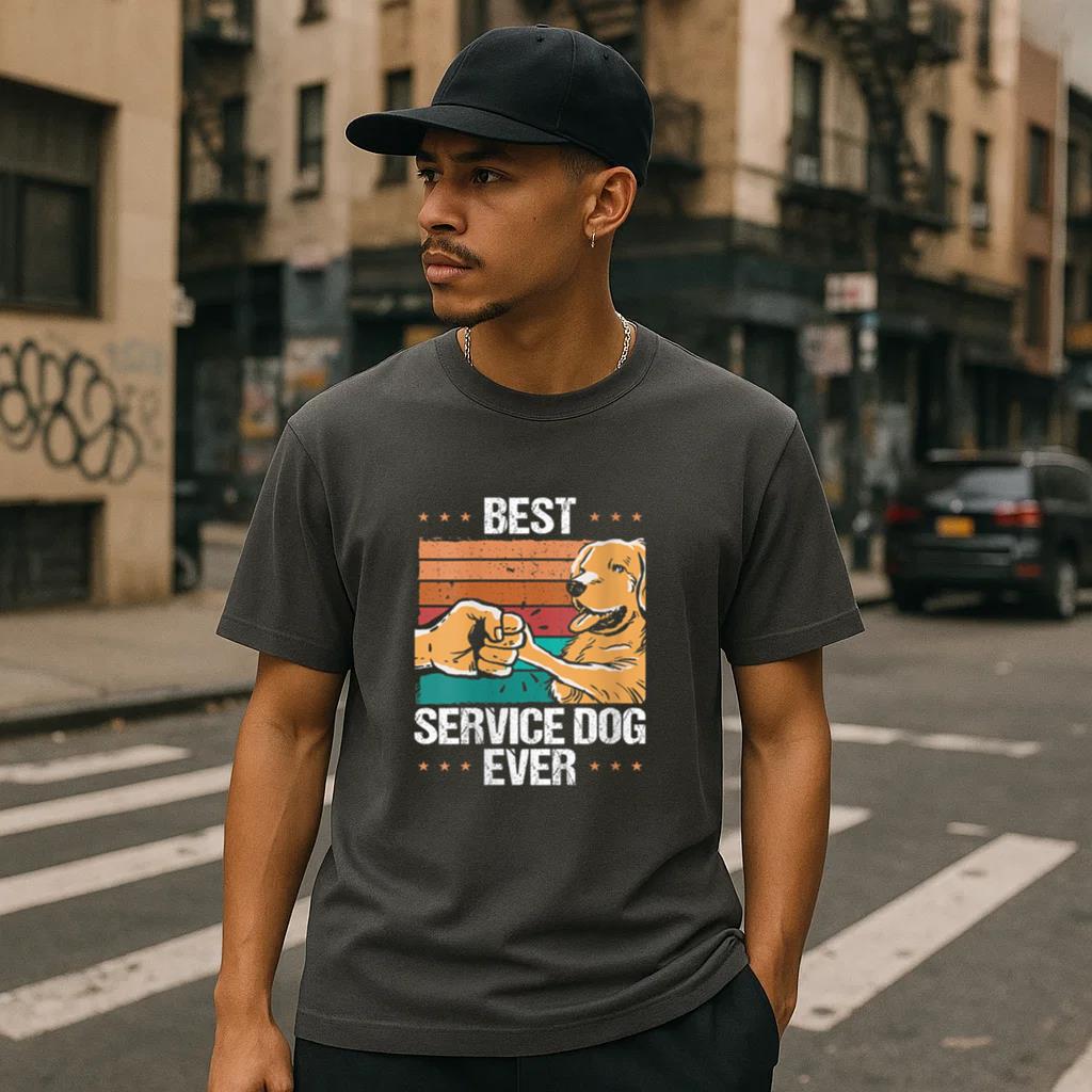 Best Service Dog Ever T-Shirt image 2