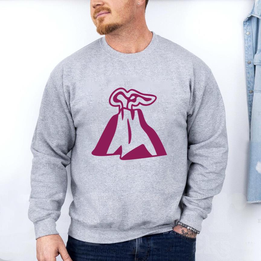 Volcano Mountain Detailed Silhouette Sweatshirt image 2