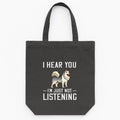 Alaskan Malamute Dog I Hear You Dog Tote Canvas Bag image 0