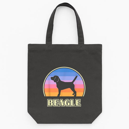 Beagle Vintage Sunset Dog Tote Canvas Bag image 0