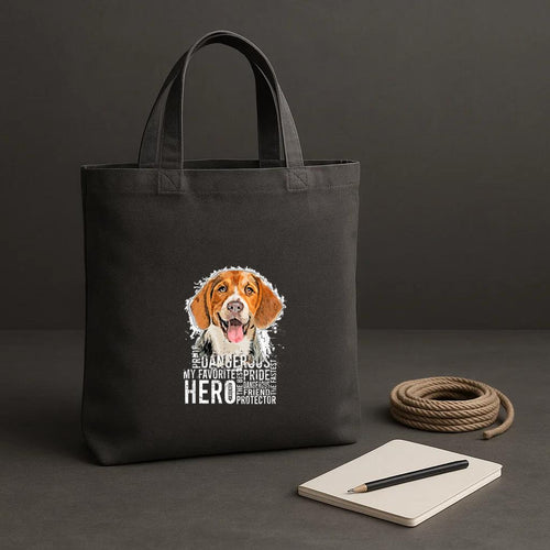 Beautiful Hero Beagle Dog Tote Canvas Bag image 1