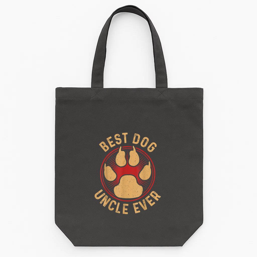 Best Dog Uncle Ever Dog Tote Canvas Bag image 0