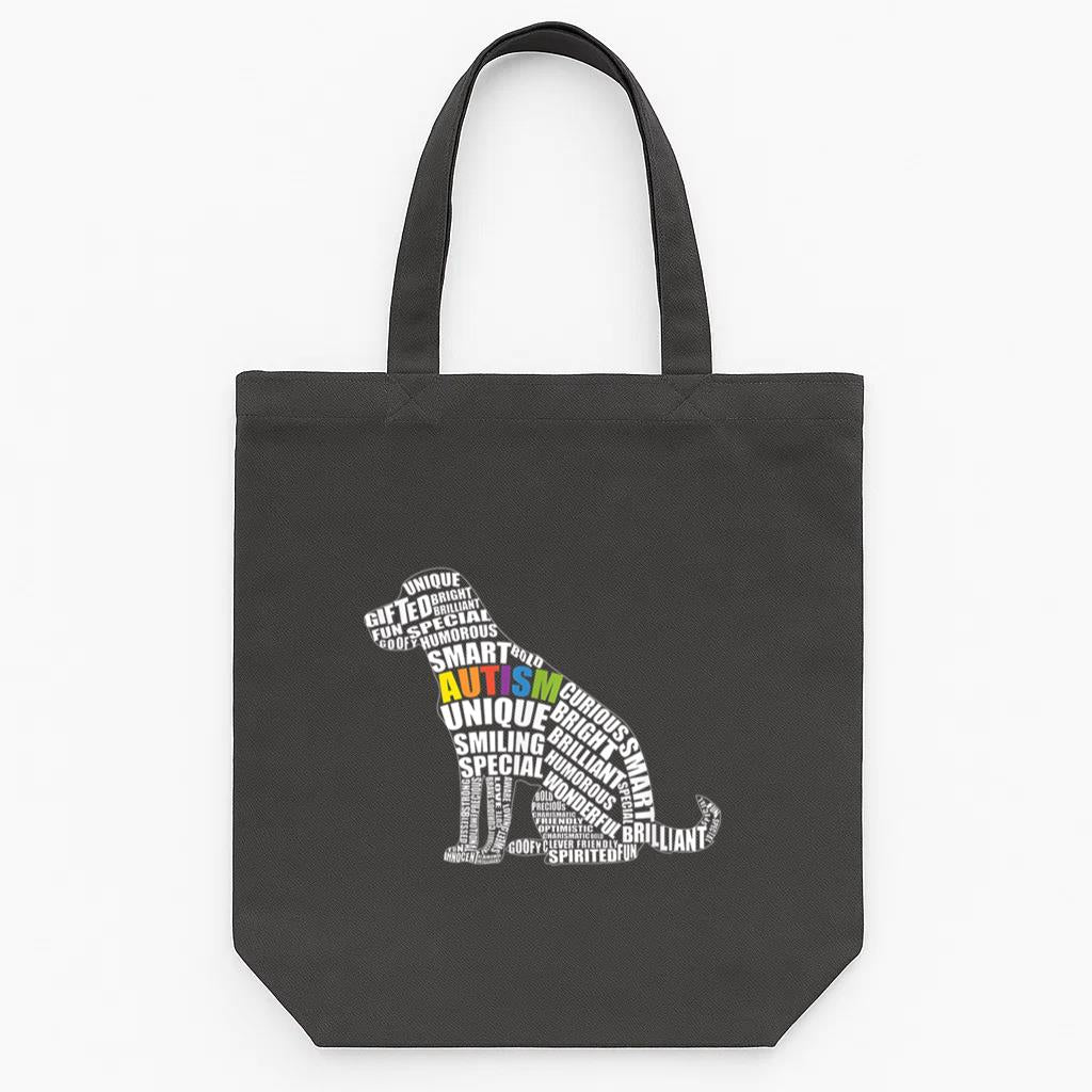 Autism Awareness Dog Prize For Autistic Teacher Tote Canvas Bag image 0