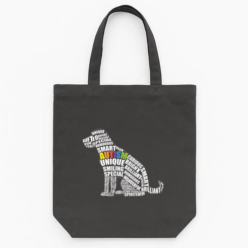 Autism Awareness Dog Prize For Autistic Teacher Tote Canvas Bag image 0