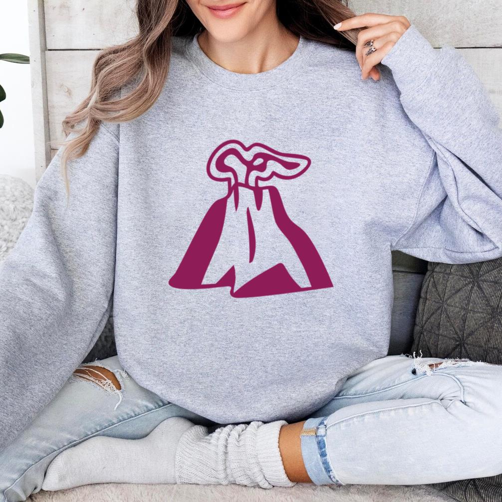 Volcano Mountain Detailed Silhouette Sweatshirt image 3