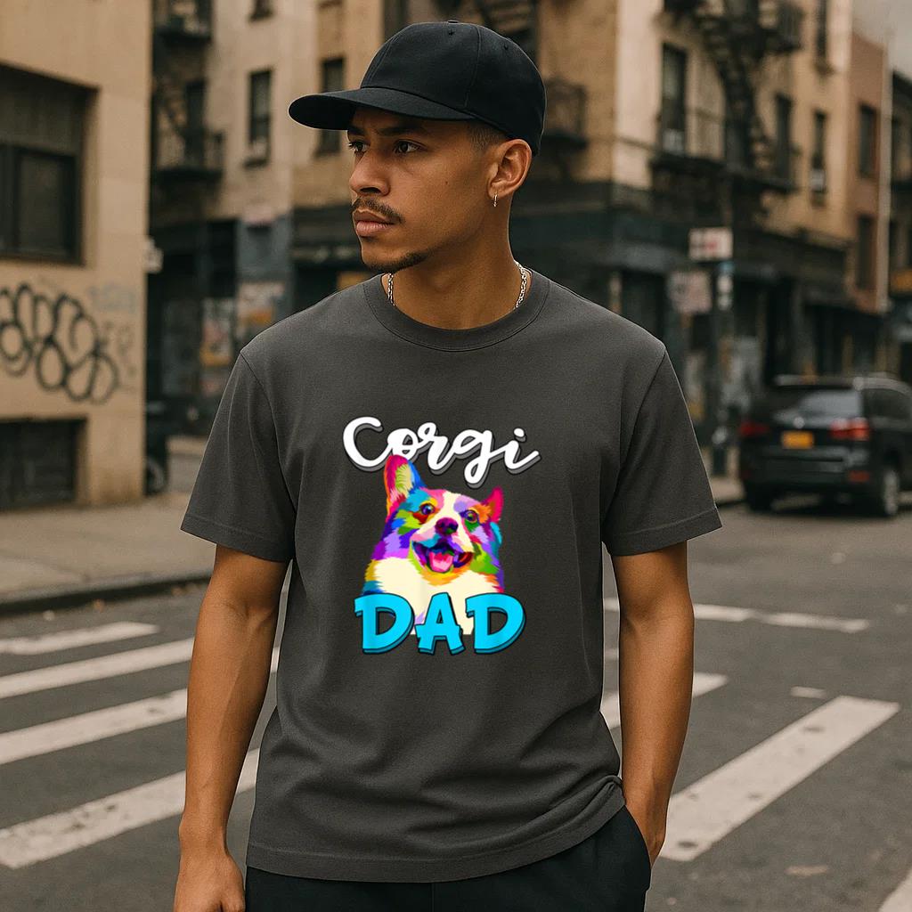 Corgi Dad Funny Corgi Dog T-Shirt image 2