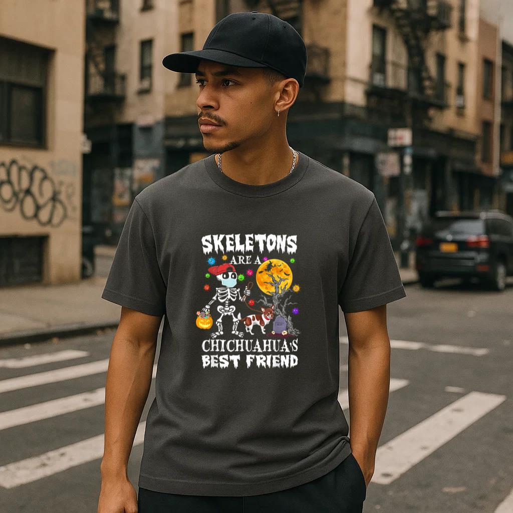 Chichuahua Dog Best Friend Halloween T-Shirt image 2