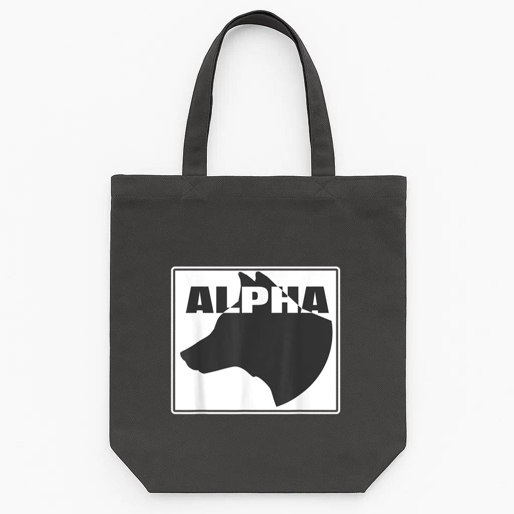 Alpha Dog Vintage Tote Canvas Bag image 0
