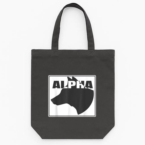 Alpha Dog Vintage Tote Canvas Bag image 0