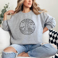 Waterfall In Mountain Stroke Landscape Sweatshirt image 0