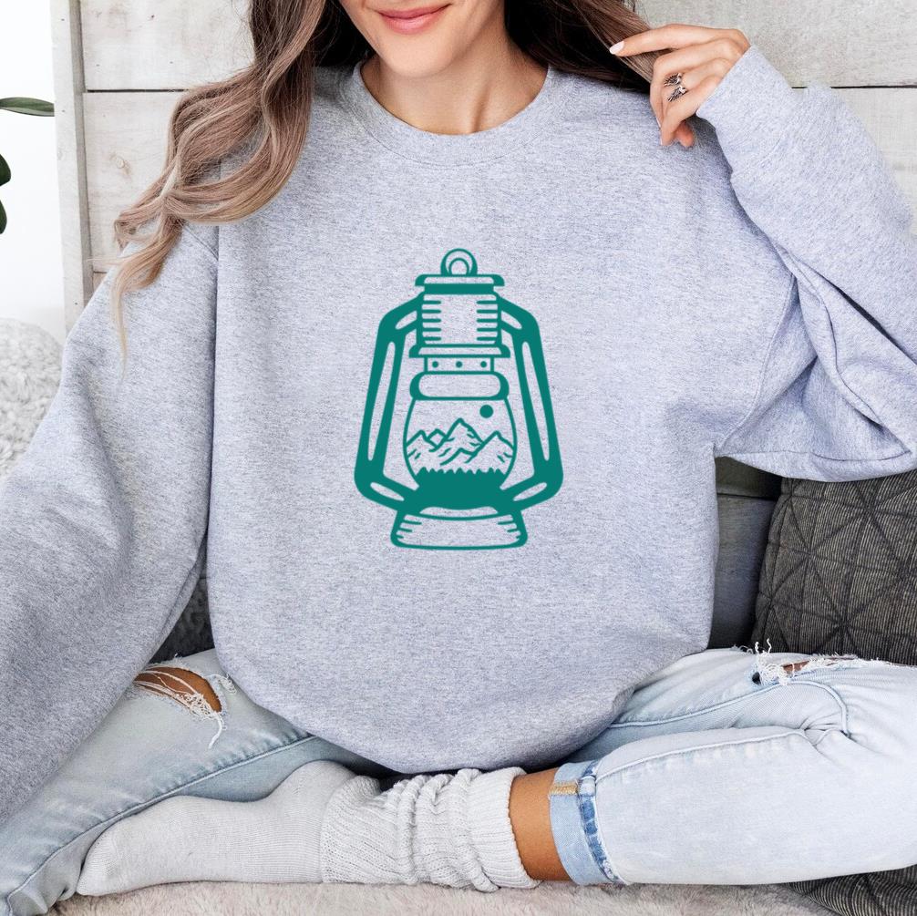 Unique Mountain Lamp Design Sweatshirt image 3