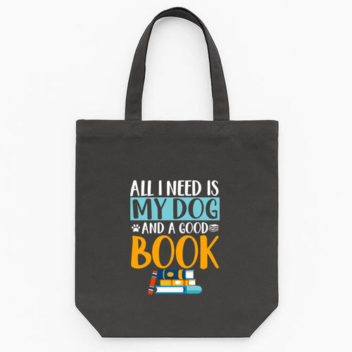 All I Need Dog Good Book Tote Canvas Bag image 0