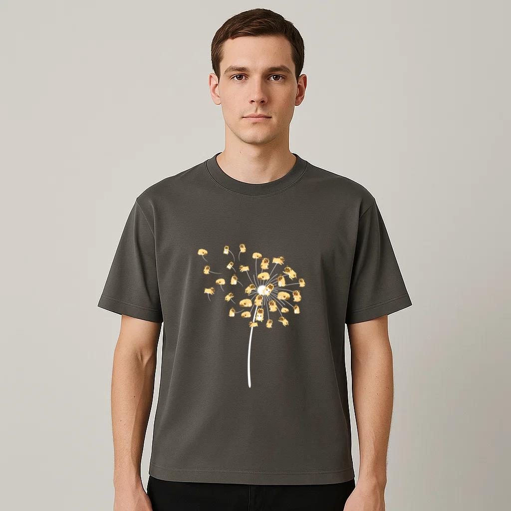 Cool Flower Dog Dandelion T-Shirt image 1