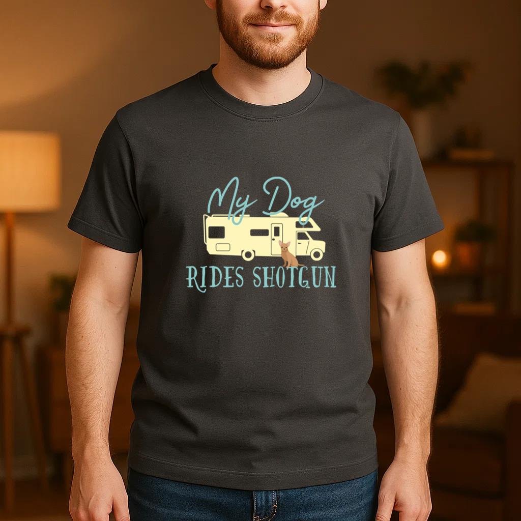 Chihuahua Dog RV Camping Travel Trailer T-Shirt image 3