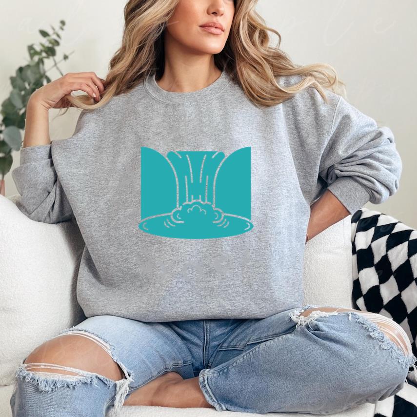 Waterfall Landscape Icon Sweatshirt image 0