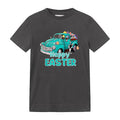 Bunny Boston Terrier happy easter day truck dog men women T-Shirt image 0