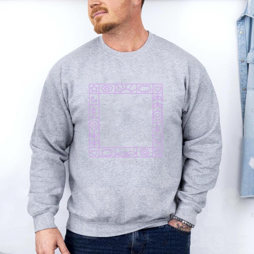 Whimsical Botanical Frame Design Sweatshirt image 2