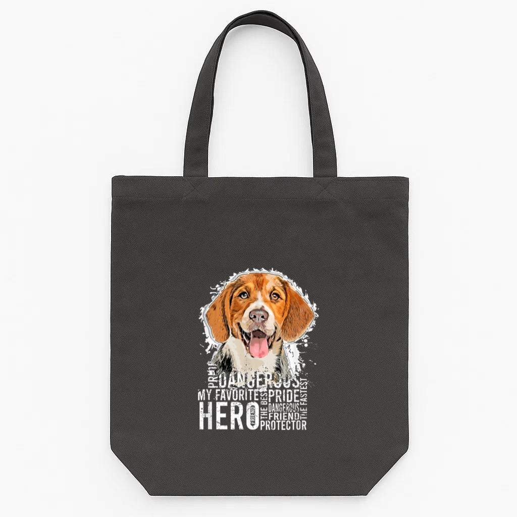 Beautiful Hero Beagle Dog Tote Canvas Bag image 0