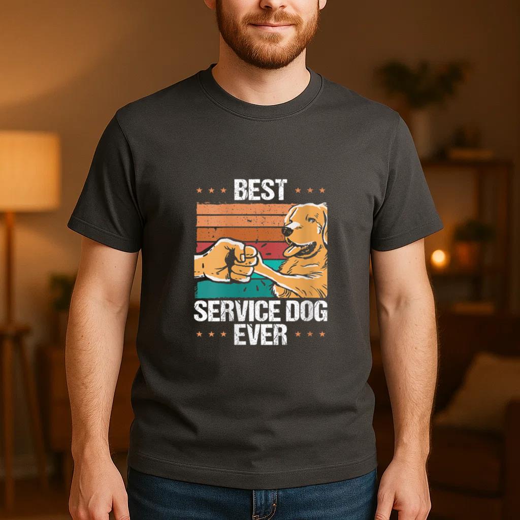 Best Service Dog Ever T-Shirt image 3