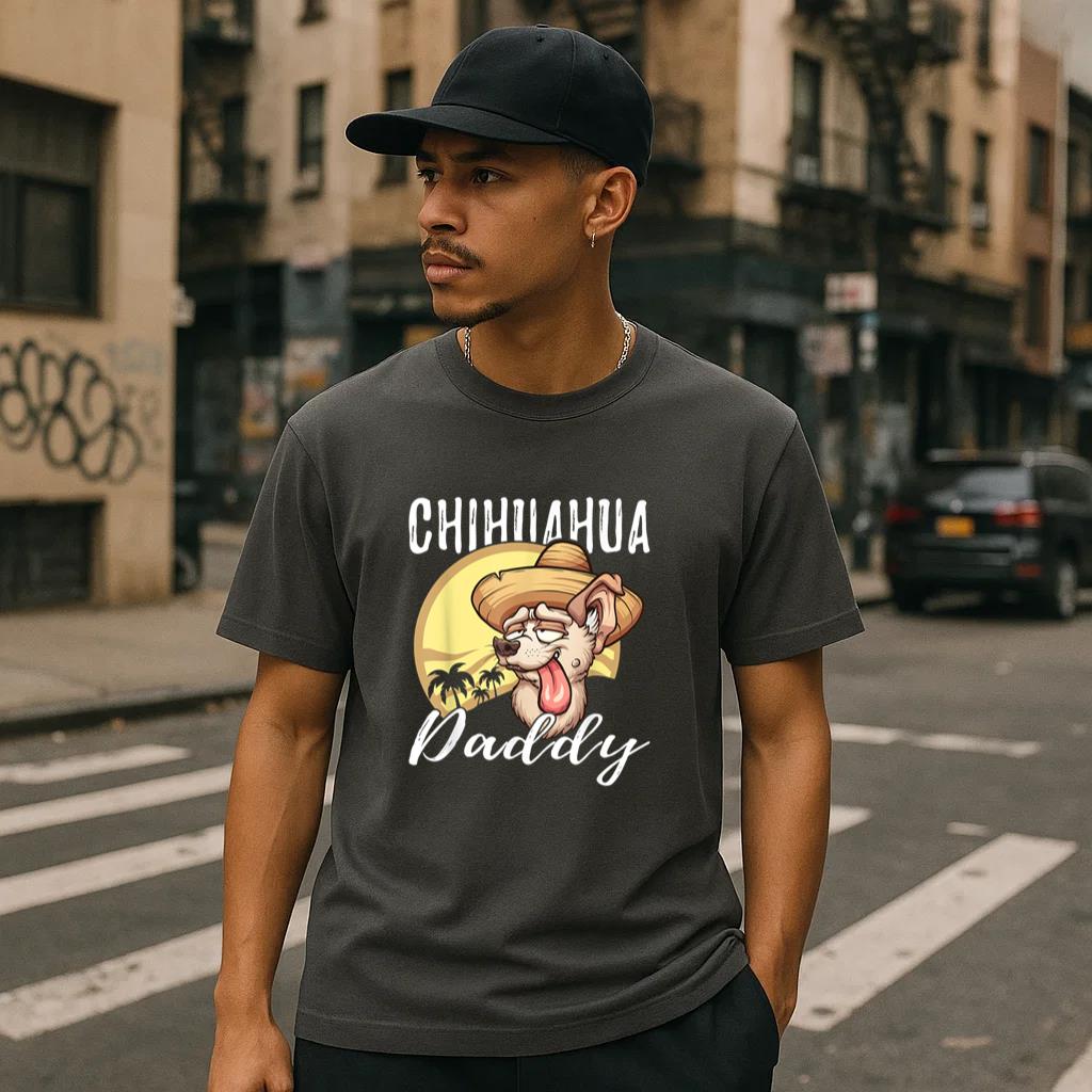 Chihuahua Daddy Dog Dad Father T-Shirt image 2