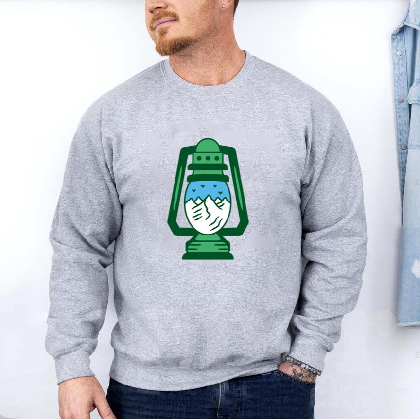 Vintage Lantern With Mountain And Sky Scene Sweatshirt image 2