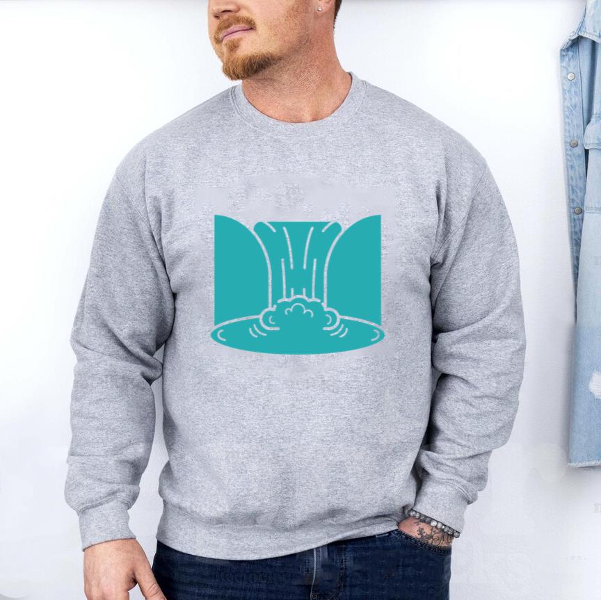 Waterfall Landscape Icon Sweatshirt image 2
