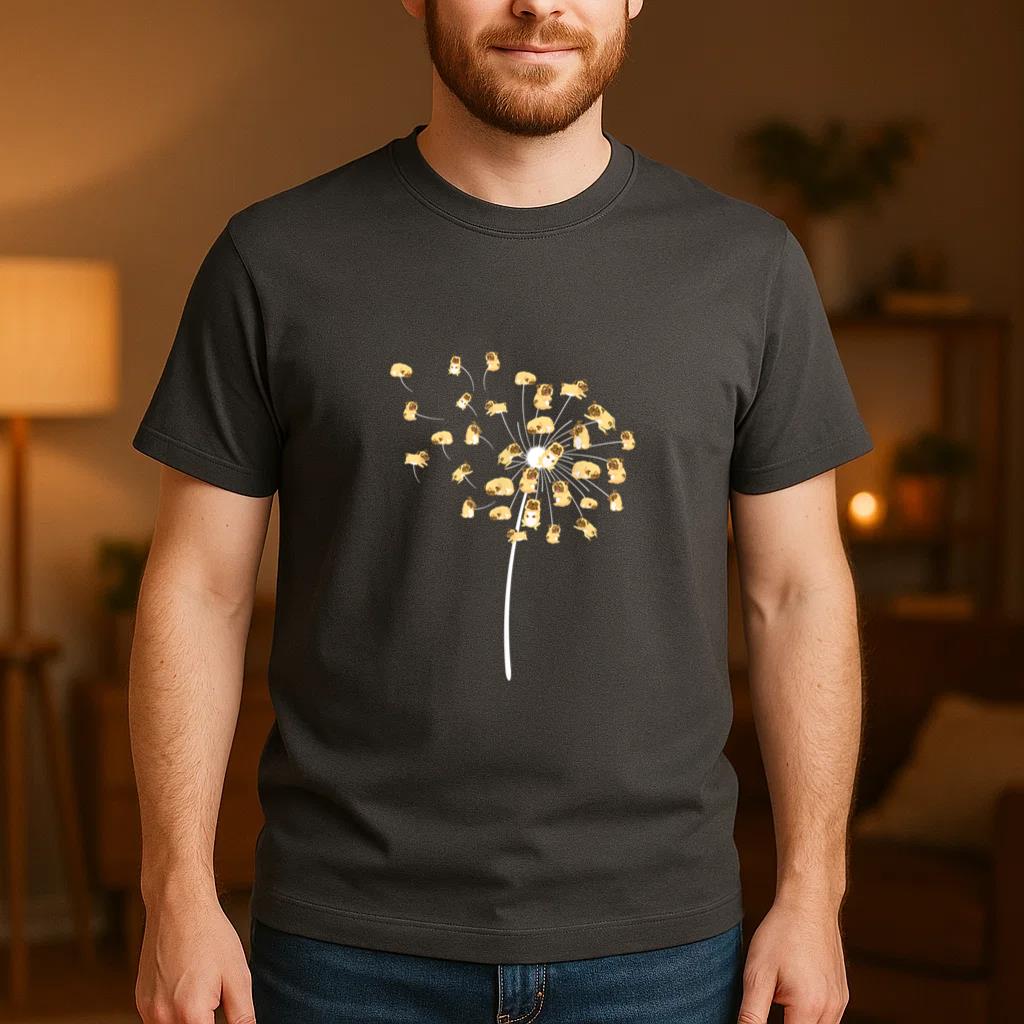 Cool Flower Dog Dandelion T-Shirt image 3